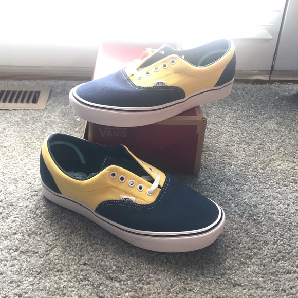NEW Vans Comfycush Era Dress Blue Yellow - Picture 2 of 4